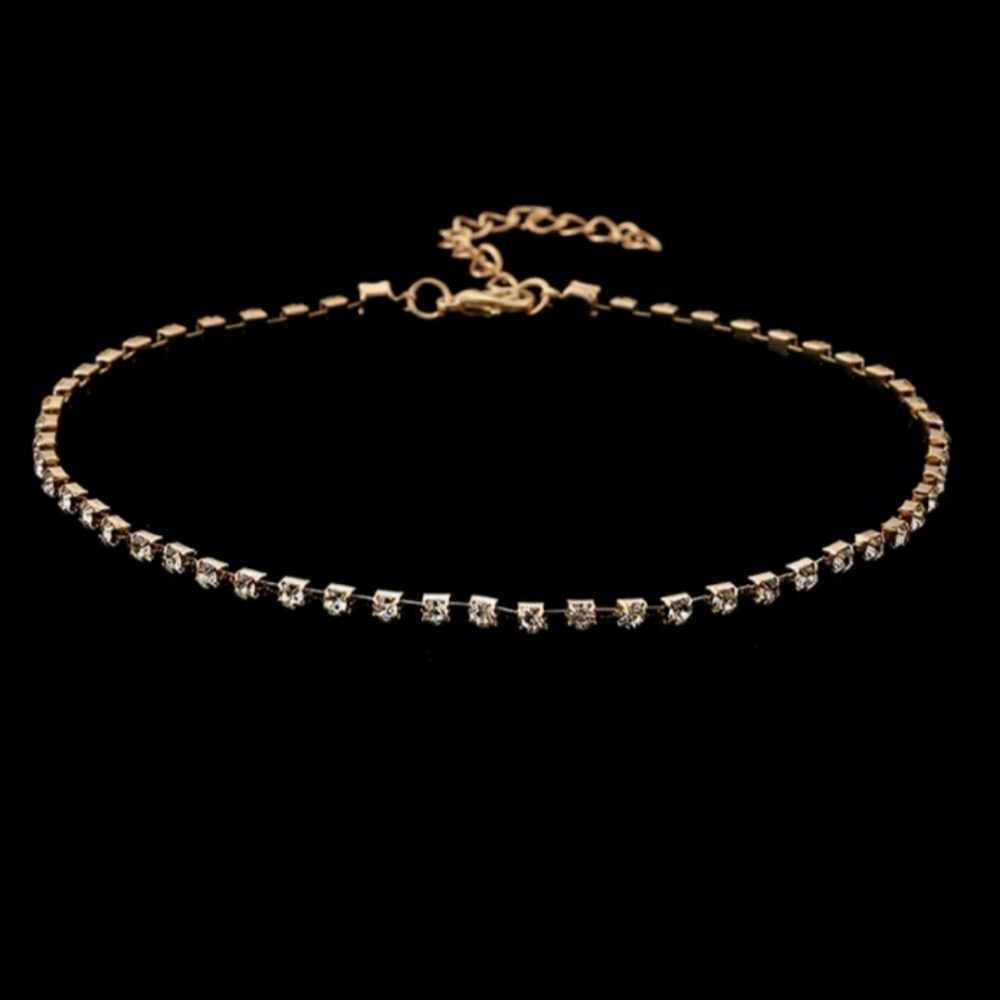 Rhinestone Choker Necklace